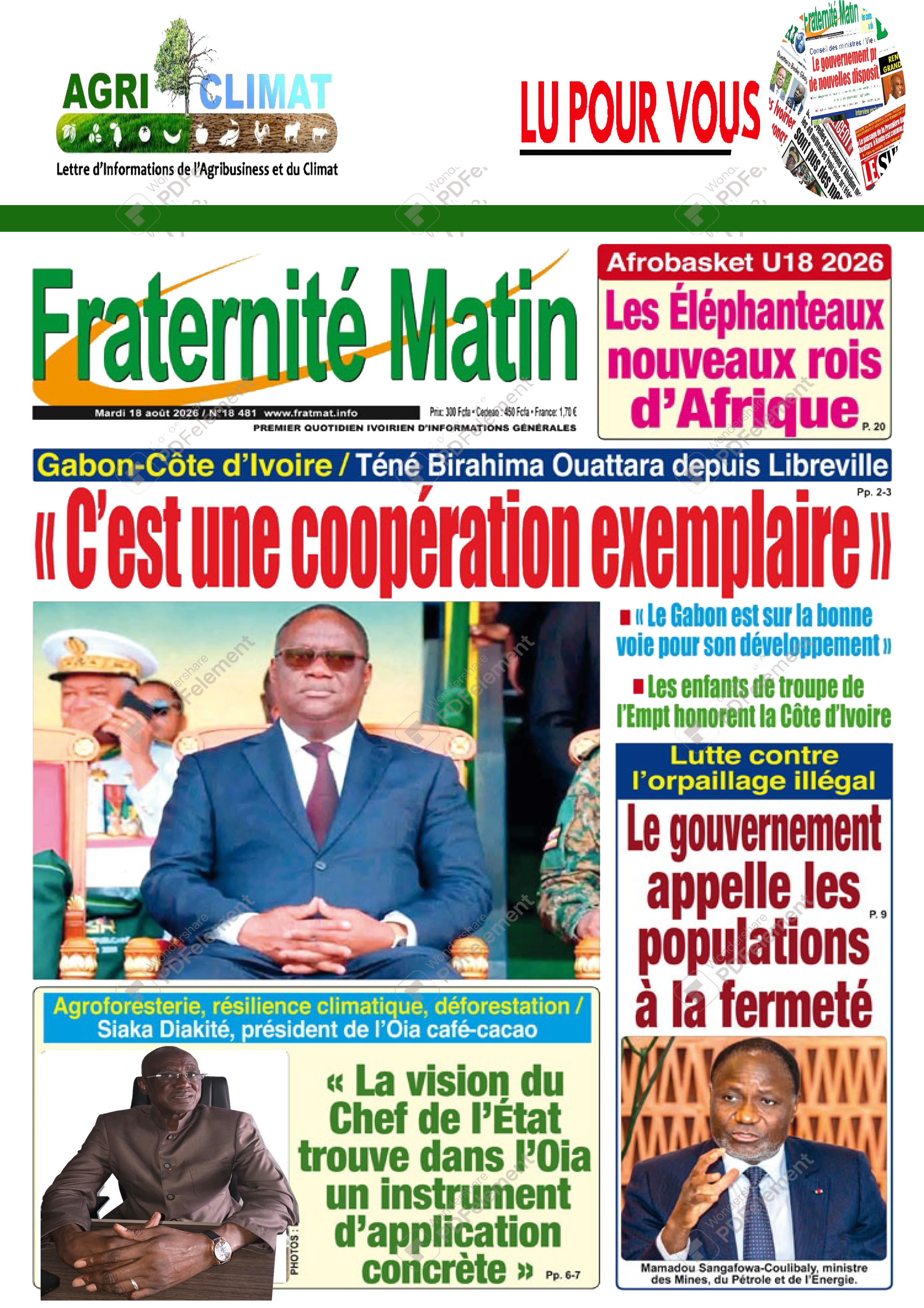 📌 LU POUR VOUS — Revue de presse OIA Café-Cacao : l'essentiel de notre actualité vue par les médias ivoiriens.